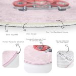 - RealHomes Dijital Baskılı Kaymaz Tabanlı Comfort Yuvarlak Halı - Realhomes  Christmas Temalı Araba Tasarımlı Dijital Baskılı Modern Pembe Çocuk ve Genç Odası Yıkanabilir Kaymaz Tabanlı Yuvarlak Halı Realhomes