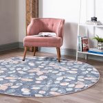 - RealHomes Dijital Baskılı Kaymaz Tabanlı Comfort Yuvarlak Halı - Realhomes Renkli Kelebek Motifli Dijital Baskılı Pembe Çocuk ve Genç Odası Yıkanabilir Kaymaz Tabanlı Yuvarlak Halı Realhomes