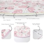 - RealHomes Dijital Baskılı Kaymaz Tabanlı Comfort Yuvarlak Halı - Realhomes  Renkli Kelebek Motifli Dijital Baskılı Modern Pembe Çocuk ve Genç Odası Yıkanabilir Kaymaz Tabanlı Yuvarlak Halı Realhomes