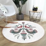 - RealHomes Dijital Baskılı Kaymaz Tabanlı Comfort Yuvarlak Halı - Realhomes  Realhomes Kuş ve Çiçek Motifli Dijital Baskılı Modern Renkli Mutfak Yıkanabilir Kaymaz Tabanlı Yuvarlak Halı Realhomes