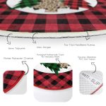 - RealHomes Dijital Baskılı Kaymaz Tabanlı Comfort Yuvarlak Halı - Realhomes Kırmızı Ekose Mery Christmas Özel Tasarım Modern Bordo Outdoor Yıkanabilir Kaymaz Tabanlı Yuvarlak Halı Realhomes