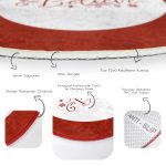 - RealHomes Dijital Baskılı Kaymaz Tabanlı Comfort Yuvarlak Halı - Realhomes  Believe Temalı Noel Baba ve Geyikleri Özel Tasarım Modern Bordo Outdoor Yıkanabilir Kaymaz Tabanlı Yuvarlak Halı Realhomes