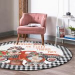 - RealHomes Dijital Baskılı Kaymaz Tabanlı Comfort Yuvarlak Halı - Realhomes  Siyah Beyaz Ekose Pumpkin Özel Tasarımlı Modern Renkli Banyo Yıkanabilir Kaymaz Tabanlı Yuvarlak Halı Realhomes