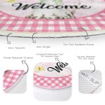 - RealHomes Dijital Baskılı Kaymaz Tabanlı Comfort Yuvarlak Halı - Realhomes  Mavi Ekose Motifli Renkli Güller Dijital Baskılı Pembe Banyo Yıkanabilir Kaymaz Tabanlı Yuvarlak Halı Realhomes