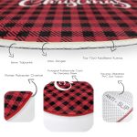 - RealHomes Dijital Baskılı Kaymaz Tabanlı Comfort Yuvarlak Halı - Realhomes Realhomes Mery Christmas Temalı Ekose Tasarımlı Modern Bordo Outdoor Yıkanabilir Kaymaz Tabanlı Yuvarlak Halı Realhomes