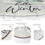 - RealHomes Dijital Baskılı Kaymaz Tabanlı Comfort Yuvarlak Halı - Realhomes Realhomes Kar Temalı Hello Winter Tasarımlı Kahverengi Outdoor Yıkanabilir Kaymaz Tabanlı Yuvarlak Halı Realhomes