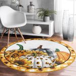 - RealHomes Dijital Baskılı Kaymaz Tabanlı Comfort Yuvarlak Halı - Realhomes  Realhomes Ekose Kaktüs Motifli Dijital Baskılı Gold Banyo Yıkanabilir Kaymaz Tabanlı Yuvarlak Kadife Halı Realhomes