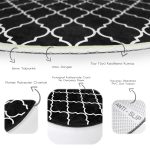 - RealHomes Dijital Baskılı Kaymaz Tabanlı Comfort Yuvarlak Halı - Realhomes  Realhomes Siyah Zemin Ogea Desenli Dijital Baskılı Ofis Yıkanabilir Kaymaz Tabanlı Yuvarlak Halı Realhomes