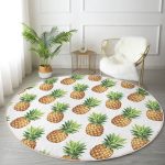 - RealHomes Dijital Baskılı Kaymaz Tabanlı Comfort Yuvarlak Halı - Realhomes  Realhomes Ananas Desenli Dijital Baskı Yeşil Outdoor Yıkanabilir Kaymaz Tabanlı Yuvarlak Kadife Halı Realhomes