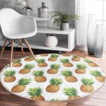 - RealHomes Dijital Baskılı Kaymaz Tabanlı Comfort Yuvarlak Halı - Realhomes  Realhomes Ananas Desenli Dijital Baskı Yeşil Outdoor Yıkanabilir Kaymaz Tabanlı Yuvarlak Kadife Halı Realhomes