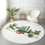 - RealHomes Dijital Baskılı Kaymaz Tabanlı Comfort Yuvarlak Halı - Realhomes Realhomes Beatiful Cactus Dijital Baskılı Yeşil Outdoor Yıkanabilir Kaymaz Tabanlı Yuvarlak Kadife Halı Realhomes