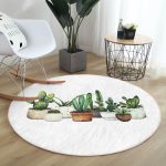 - RealHomes Dijital Baskılı Kaymaz Tabanlı Comfort Yuvarlak Halı - Realhomes Realhomes Beatiful Cactus Dijital Baskılı Yeşil Outdoor Yıkanabilir Kaymaz Tabanlı Yuvarlak Kadife Halı Realhomes