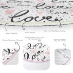 - RealHomes Dijital Baskılı Kaymaz Tabanlı Comfort Yuvarlak Halı - Realhomes Realhomes Love Baskılı Pembe Kalpli Modern Yatak Odası Yıkanabilir Kaymaz Tabanlı Yuvarlak Halı Realhomes