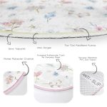 - RealHomes Dijital Baskılı Kaymaz Tabanlı Comfort Yuvarlak Halı - Realhomes  Realhomes Özel Tasarım Çiçek Desenli Modern Renkli Banyo Yıkanabilir Kaymaz Tabanlı Yuvarlak Halı Realhomes