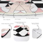 - RealHomes Dijital Baskılı Kaymaz Tabanlı Comfort Yuvarlak Halı - Realhomes Damalı Fashion Girl Dijital Baskılı Modern Renkli Çocuk ve Genç Odası Yıkanabilir Kaymaz Tabanlı Yuvarlak Halı Realhomes