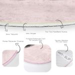 - RealHomes Dijital Baskılı Kaymaz Tabanlı Comfort Yuvarlak Halı - Realhomes  Realhomes Modern Kirpik Dijital Baskılı Pembe Yatak Odası Yıkanabilir Kaymaz Tabanlı Yuvarlak Kadife Halı Realhomes