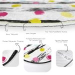 - RealHomes Dijital Baskılı Kaymaz Tabanlı Comfort Yuvarlak Halı - Realhomes  Realhomes Yatay Temalı Gökkuşağı Puanlı Modern Renkli Mutfak Yıkanabilir Kaymaz Tabanlı Yuvarlak Halı Realhomes