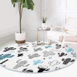 - RealHomes Dijital Baskılı Kaymaz Tabanlı Comfort Yuvarlak Halı - Realhomes  Realhomes Puanlı Çöl Bitkisi Modern Siyah Mutfak Yıkanabilir Kaymaz Tabanlı Yuvarlak Kadife Halı Realhomes