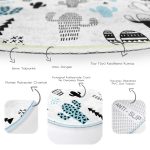 - RealHomes Dijital Baskılı Kaymaz Tabanlı Comfort Yuvarlak Halı - Realhomes  Realhomes Puanlı Çöl Bitkisi Modern Siyah Mutfak Yıkanabilir Kaymaz Tabanlı Yuvarlak Kadife Halı Realhomes