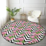 - RealHomes Dijital Baskılı Kaymaz Tabanlı Comfort Yuvarlak Halı - Realhomes  Realhomes Zikzak Zebra Desenli Ogea Pembe Mutfak Yıkanabilir Kaymaz Tabanlı Yuvarlak Kadife Halı Realhomes