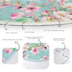 - RealHomes Dijital Baskılı Kaymaz Tabanlı Comfort Yuvarlak Halı - Realhomes  Realhomes Ebabil Kuşları Motifli Modern Turkuaz Mutfak Yıkanabilir Kaymaz Tabanlı Yuvarlak Halı Realhomes