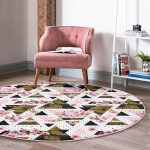 - RealHomes Dijital Baskılı Kaymaz Tabanlı Comfort Yuvarlak Halı - Realhomes Realhomes Dijital Baskılı Puan Temalı Renkli Yatak Odası Yıkanabilir Kaymaz Tabanlı Yuvarlak Kadife Halı Realhomes