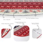 - RealHomes Dijital Baskılı Kaymaz Tabanlı Comfort Yuvarlak Halı - Realhomes  Yılbaşı Geyikleri Motifli Dijital Baskılı Renkli Salon ve Oturma Odası Yıkanabilir Kaymaz Tabanlı Yuvarlak Halı Realhomes