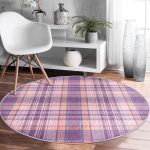 - RealHomes Dijital Baskılı Kaymaz Tabanlı Comfort Yuvarlak Halı - Realhomes  Realhomes Dijital Baskılı Lila Ekose Desenli Pembe Ofis Yıkanabilir Kaymaz Tabanlı Yuvarlak Kadife Halı Realhomes