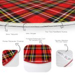 - RealHomes Dijital Baskılı Kaymaz Tabanlı Comfort Yuvarlak Halı - Realhomes Realhomes Kırmızı Zeminli Ekose Desenli Bordo Koridor ve Antre Yıkanabilir Kaymaz Tabanlı Yuvarlak Halı Realhomes