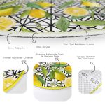 - RealHomes Dijital Baskılı Kaymaz Tabanlı Comfort Yuvarlak Halı - Realhomes  Realhomes Geometrik ve Limon Desenli 3D Dijital Baskılı Gold Outdoor Yıkanabilir Kaymaz Tabanlı Yuvarlak Halı Realhomes