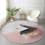 - RealHomes Dijital Baskılı Kaymaz Tabanlı Comfort Yuvarlak Halı - Realhomes  Modern Üçgen Mermer Desenli 3D Dijital Baskılı Gri Salon ve Oturma Odası Yıkanabilir Kaymaz Tabanlı Yuvarlak Halı Realhomes