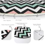 - RealHomes Dijital Baskılı Kaymaz Tabanlı Comfort Yuvarlak Halı - Realhomes  Pembe Mavi Geometrik Mermer Zeminli Dijital Baskılı Siyah Salon ve Oturma Odası Yıkanabilir Kaymaz Tabanlı Yuvarlak Halı Realhomes