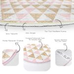 - RealHomes Dijital Baskılı Kaymaz Tabanlı Comfort Yuvarlak Halı - Realhomes  Realhomes Üçgen Pudra Renkler Özel Tasarımlı Pembe Mutfak Yıkanabilir Kaymaz Tabanlı Yuvarlak Kadife Halı Realhomes