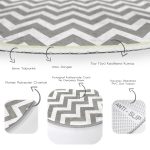 Realhomes Zikzak Desenli Dijital Baskılı Gri Salon ve Oturma Odası Yıkanabilir Kaymaz Tabanlı Yuvarlak Halı Realhomes