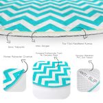 - RealHomes Dijital Baskılı Kaymaz Tabanlı Comfort Yuvarlak Halı - Realhomes  Realhomes Zikzak Desen Dijital Baskılı Turkuaz Yatak Odası Yıkanabilir Kaymaz Tabanlı Yuvarlak Kadife Halı Realhomes