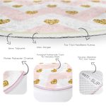 - RealHomes Dijital Baskılı Kaymaz Tabanlı Comfort Yuvarlak Halı - Realhomes  Realhomes Pembe Zikzak Desenli Altın Detaylı Modern Mutfak Yıkanabilir Kaymaz Tabanlı Yuvarlak Halı Realhomes