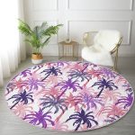 - RealHomes Dijital Baskılı Kaymaz Tabanlı Comfort Yuvarlak Halı - Realhomes  Realhomes Pudra Renkler Ananas Desenli Özel Tasarım Pembe Outdoor Yıkanabilir Kaymaz Tabanlı Yuvarlak Halı Realhomes