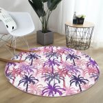 - RealHomes Dijital Baskılı Kaymaz Tabanlı Comfort Yuvarlak Halı - Realhomes  Realhomes Pudra Renkler Ananas Desenli Özel Tasarım Pembe Outdoor Yıkanabilir Kaymaz Tabanlı Yuvarlak Halı Realhomes
