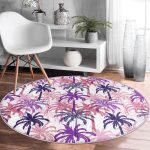 - RealHomes Dijital Baskılı Kaymaz Tabanlı Comfort Yuvarlak Halı - Realhomes  Realhomes Pudra Renkler Ananas Desenli Özel Tasarım Pembe Outdoor Yıkanabilir Kaymaz Tabanlı Yuvarlak Halı Realhomes
