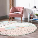 - RealHomes Dijital Baskılı Kaymaz Tabanlı Comfort Yuvarlak Halı - Realhomes  Realhomes Geometrik Şekilli Mermer Desenleri Modern Pembe Mutfak Yıkanabilir Kaymaz Tabanlı Yuvarlak Halı Realhomes