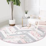 - RealHomes Dijital Baskılı Kaymaz Tabanlı Comfort Yuvarlak Halı - Realhomes  Realhomes Mermer Zeminli Geometrik Tasarımlı Gri Mutfak Yıkanabilir Kaymaz Tabanlı Yuvarlak Kadife Halı Realhomes