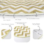 - RealHomes Dijital Baskılı Kaymaz Tabanlı Comfort Yuvarlak Halı - Realhomes  Realhomes Zikzak Altın Kabartma Desenli Modern Tasarımlı Gold Mutfak Yıkanabilir Kaymaz Tabanlı Yuvarlak Halı Realhomes