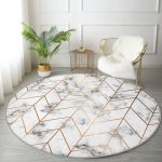 - RealHomes Dijital Baskılı Kaymaz Tabanlı Comfort Yuvarlak Halı - Realhomes  Realhomes Mermer Zeminli Geometrik Desenli Modern Gri Mutfak Yıkanabilir Kaymaz Tabanlı Yuvarlak Halı Realhomes