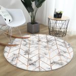 - RealHomes Dijital Baskılı Kaymaz Tabanlı Comfort Yuvarlak Halı - Realhomes  Realhomes Mermer Zeminli Geometrik Desenli Modern Gri Mutfak Yıkanabilir Kaymaz Tabanlı Yuvarlak Halı Realhomes