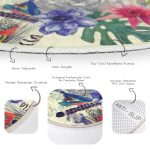 - RealHomes Dijital Baskılı Kaymaz Tabanlı Comfort Yuvarlak Halı - Realhomes  Özel Tasarım Suluboya Amazon Desenli Dijital Baskılı Renkli Outdoor Yıkanabilir Kaymaz Tabanlı Yuvarlak Halı Realhomes