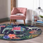 - RealHomes Dijital Baskılı Kaymaz Tabanlı Comfort Yuvarlak Halı - Realhomes  Amazon Etnik Fil Motifli Dijital Baskılı Modern Lacivert Outdoor Yıkanabilir Kaymaz Tabanlı Yuvarlak Halı Realhomes