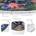 - RealHomes Dijital Baskılı Kaymaz Tabanlı Comfort Yuvarlak Halı - Realhomes  Amazon Etnik Fil Motifli Dijital Baskılı Modern Lacivert Outdoor Yıkanabilir Kaymaz Tabanlı Yuvarlak Halı Realhomes