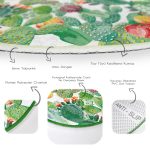 - RealHomes Dijital Baskılı Kaymaz Tabanlı Comfort Yuvarlak Halı - Realhomes  Realhomes Tropik Kaktüs Motifli Dijital Baskılı Modern Yeşil Outdoor Yıkanabilir Kaymaz Tabanlı Yuvarlak Halı Realhomes