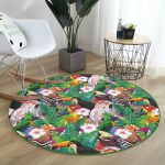 - RealHomes Dijital Baskılı Kaymaz Tabanlı Comfort Yuvarlak Halı - Realhomes  Realhomes Amazon Papağan Temalı Dijital Baskılı Yeşil Outdoor Yıkanabilir Kaymaz Tabanlı Yuvarlak Halı Realhomes