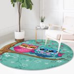 - RealHomes Dijital Baskılı Kaymaz Tabanlı Comfort Yuvarlak Halı - Realhomes  Ağaçta Sevimli Baykuşlar Modern Tasarım Dijital Baskılı Renkli Çocuk ve Genç Odası Yıkanabilir Kaymaz Tabanlı Yuvarlak Halı Realhomes